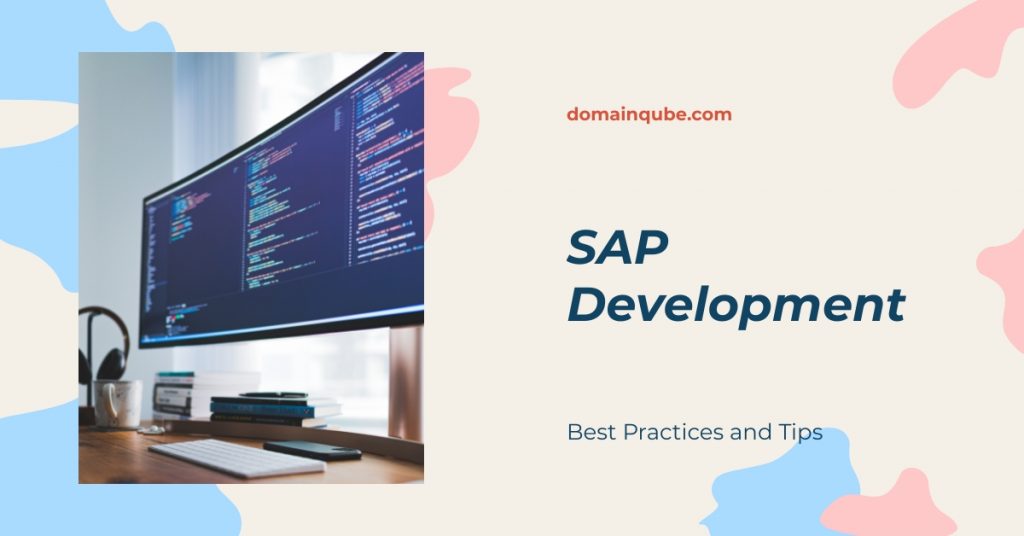 SAP development is displayed alongside an image of a PC.